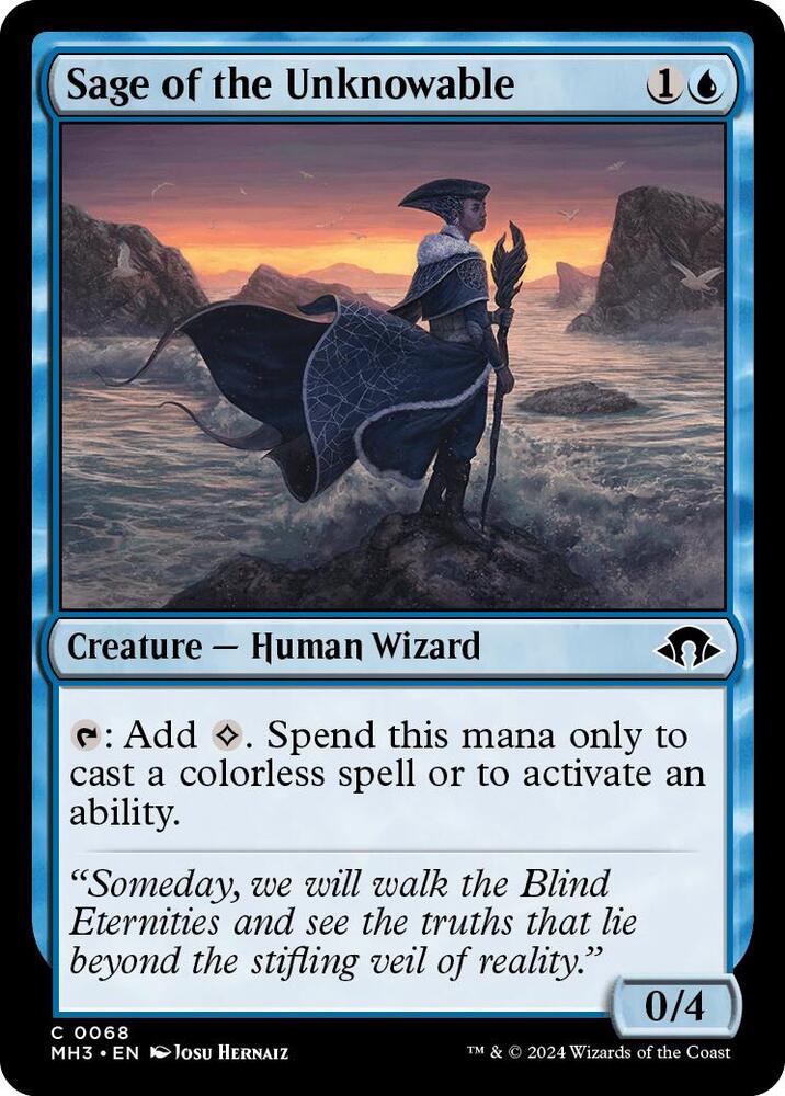 Sage of the Unknowable 68 card from Modern Horizons 3