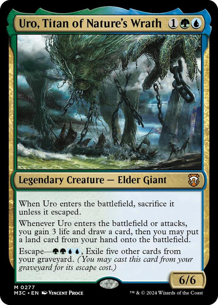 Uro, Titan of Nature's Wrath 277 card from Commander: Modern Horizons 3