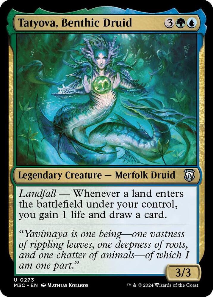 Tatyova, Benthic Druid 273 card from Commander: Modern Horizons 3