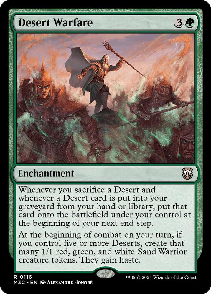 Desert Warfare 116 card from Commander: Modern Horizons 3