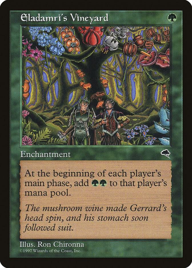 Eladamri's Vineyard 223 card from Tempest