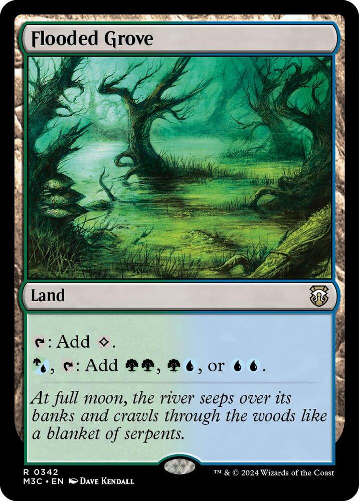 Flooded Grove 342 card from Commander: Modern Horizons 3