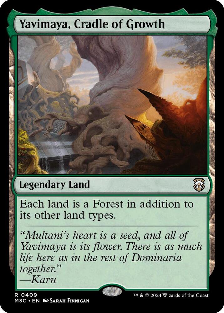 Yavimaya, Cradle of Growth 409 card from Commander: Modern Horizons 3