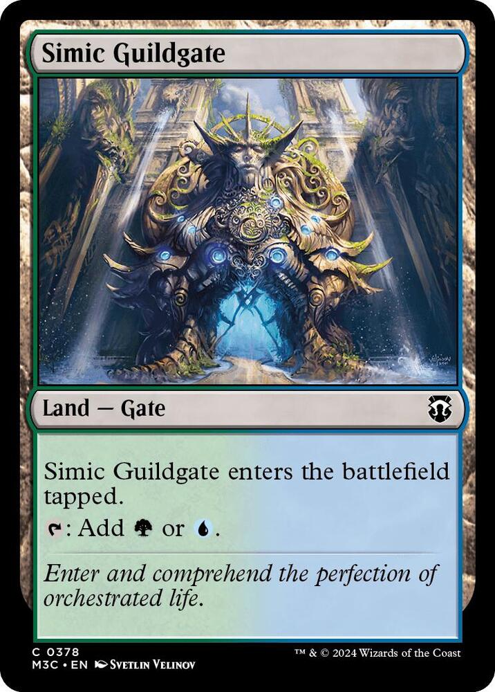 Simic Guildgate 378 card from Commander: Modern Horizons 3