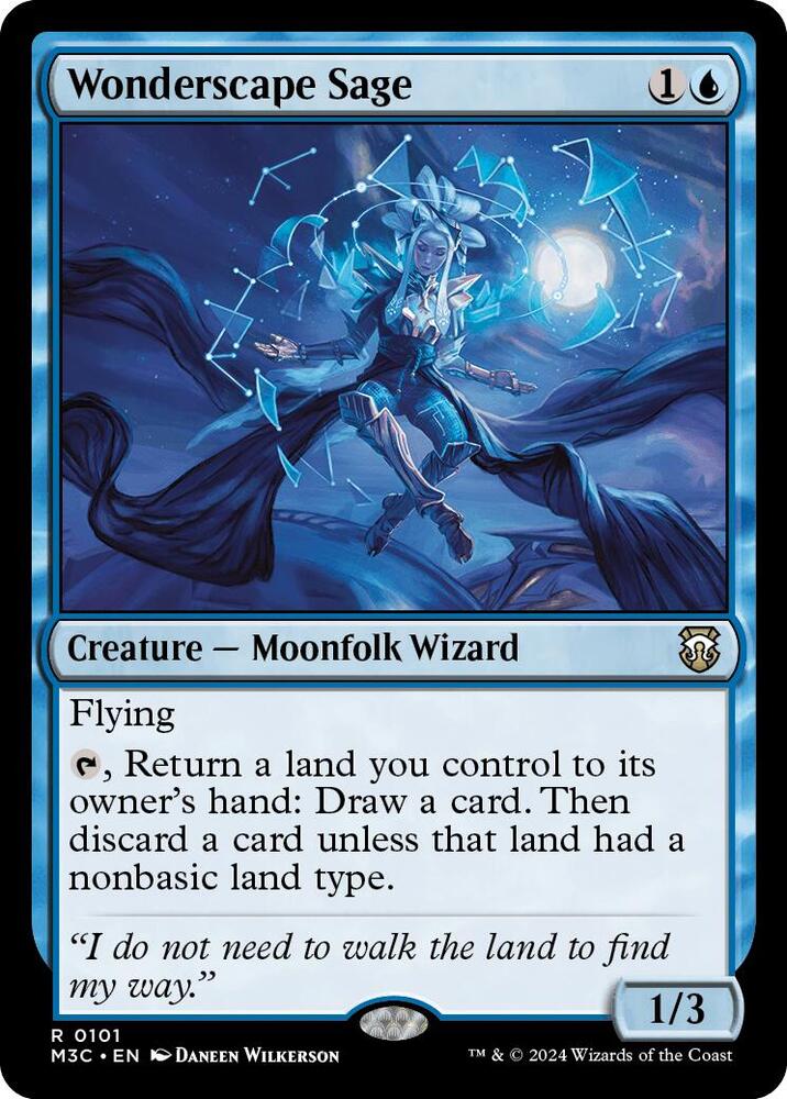 Wonderscape Sage 101 card from Commander: Modern Horizons 3