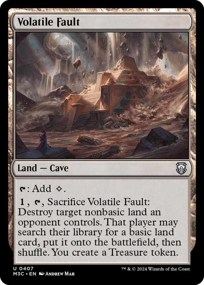 Volatile Fault 407 card from Commander: Modern Horizons 3