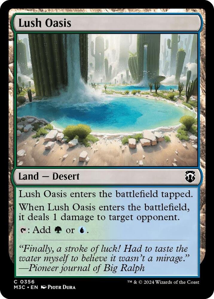 Lush Oasis 356 card from Commander: Modern Horizons 3