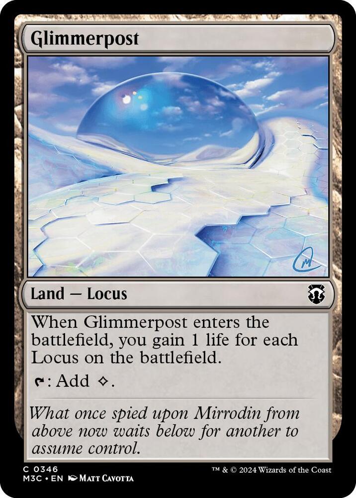 Glimmerpost 346 card from Commander: Modern Horizons 3