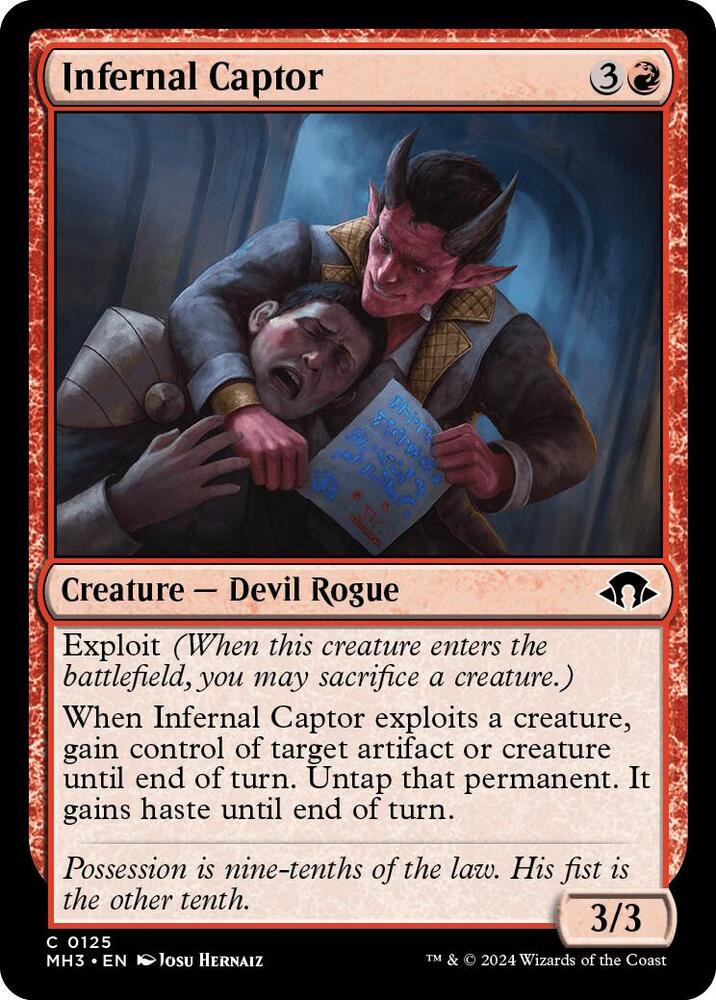 Infernal Captor 125 card from Modern Horizons 3