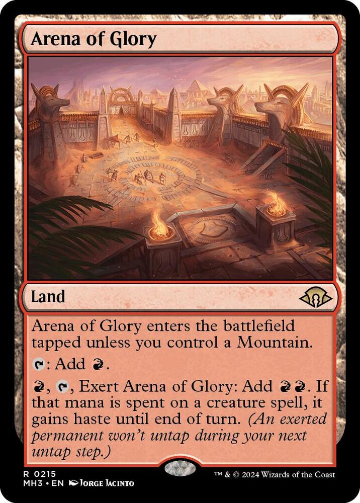 Arena of Glory 215 card from Modern Horizons 3