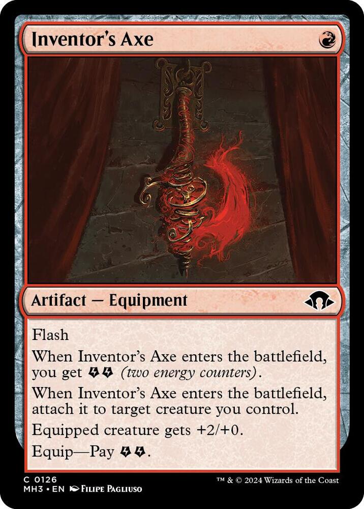 Inventor's Axe 126 card from Modern Horizons 3