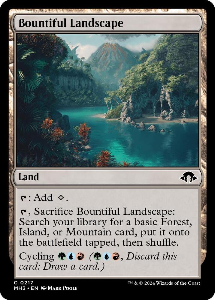 Bountiful Landscape 217 card from Modern Horizons 3