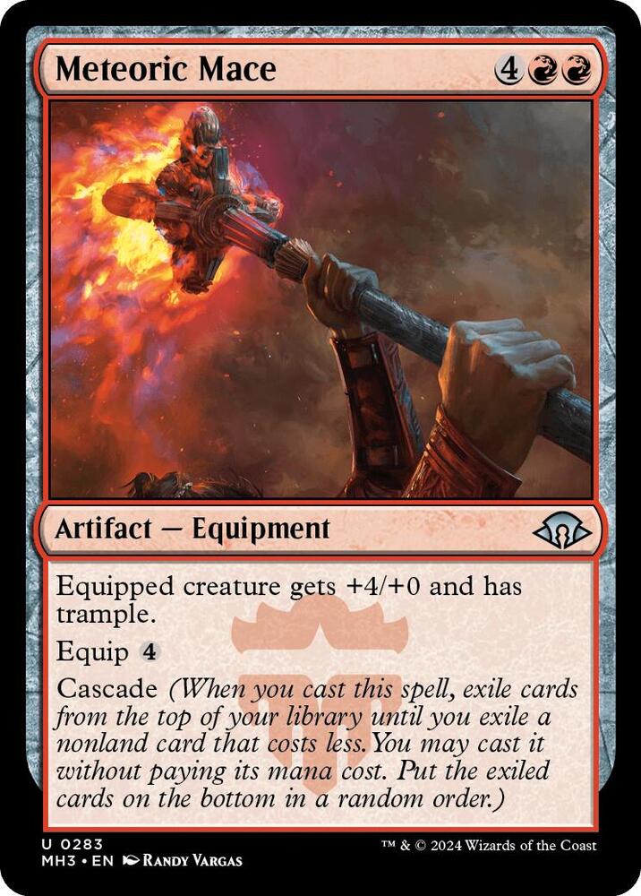 Meteoric Mace 283 card from Modern Horizons 3