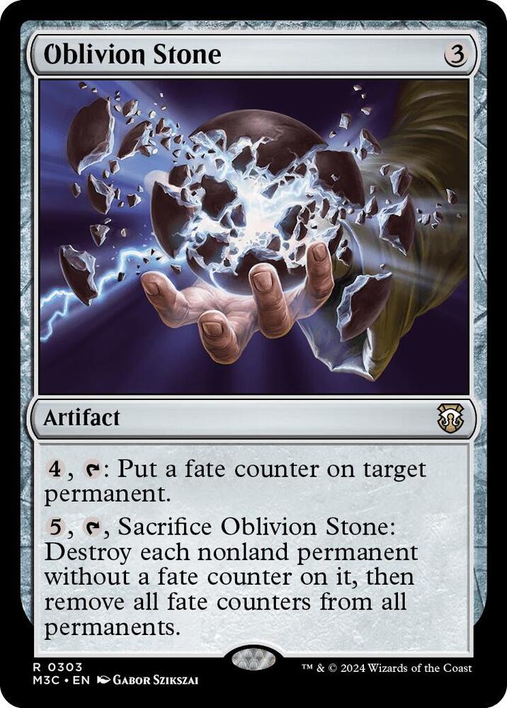 Oblivion Stone 303 card from Commander: Modern Horizons 3