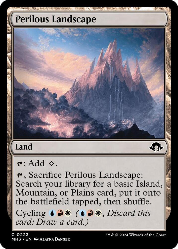 Perilous Landscape 223 card from Modern Horizons 3