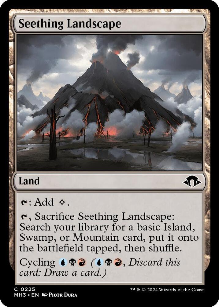 Seething Landscape 225 card from Modern Horizons 3