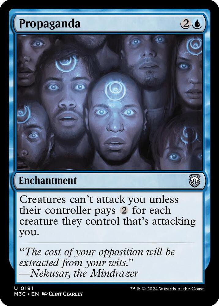 Propaganda 191 card from Commander: Modern Horizons 3