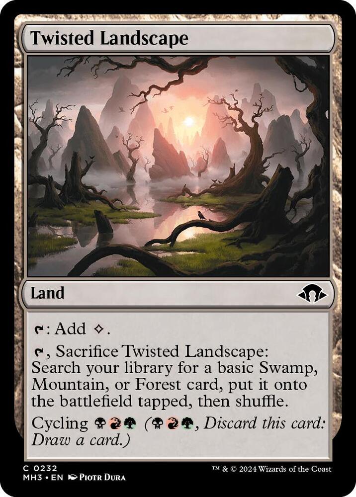 Twisted Landscape 232 card from Modern Horizons 3