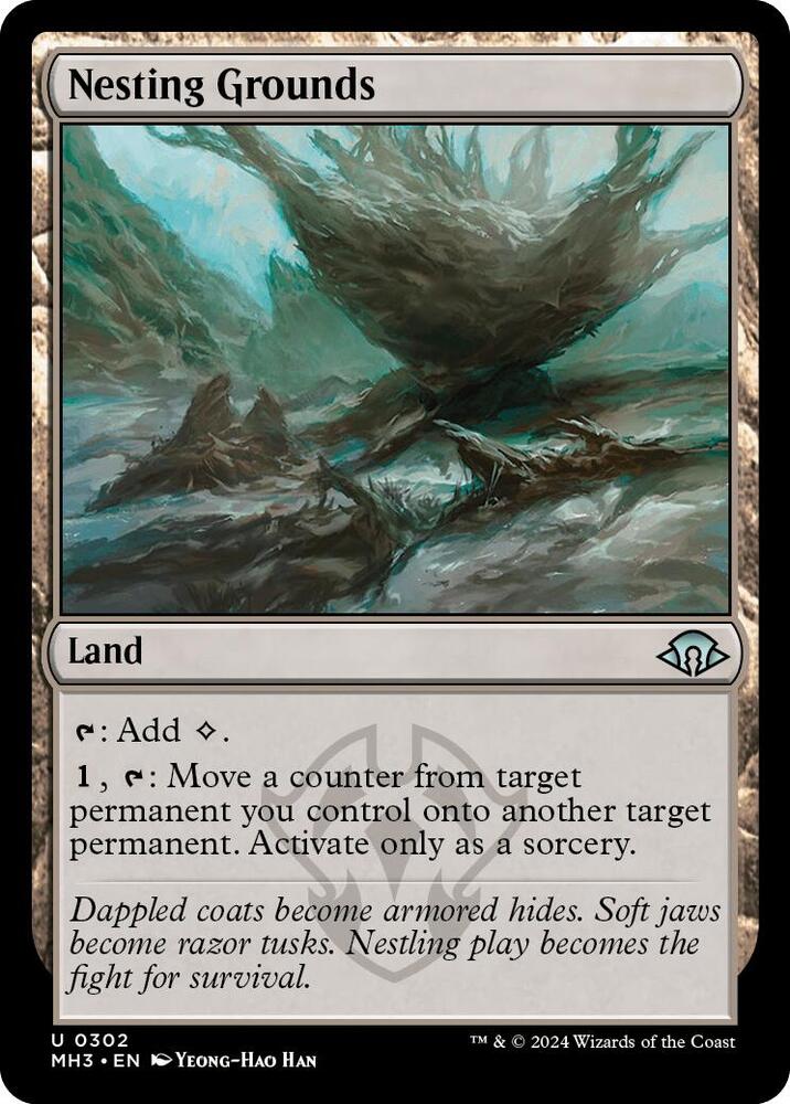 Nesting Grounds 302 card from Modern Horizons 3