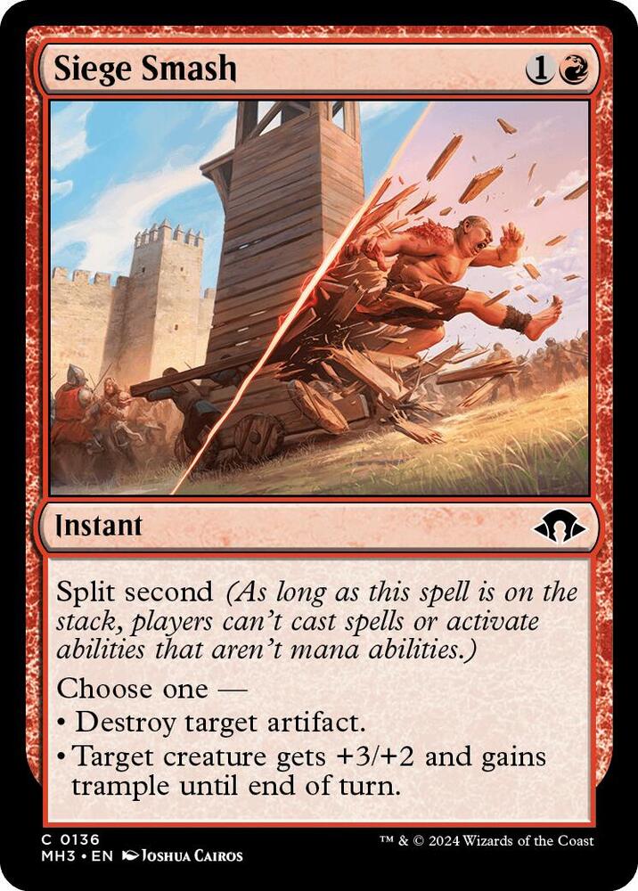 Siege Smash 136 card from Modern Horizons 3