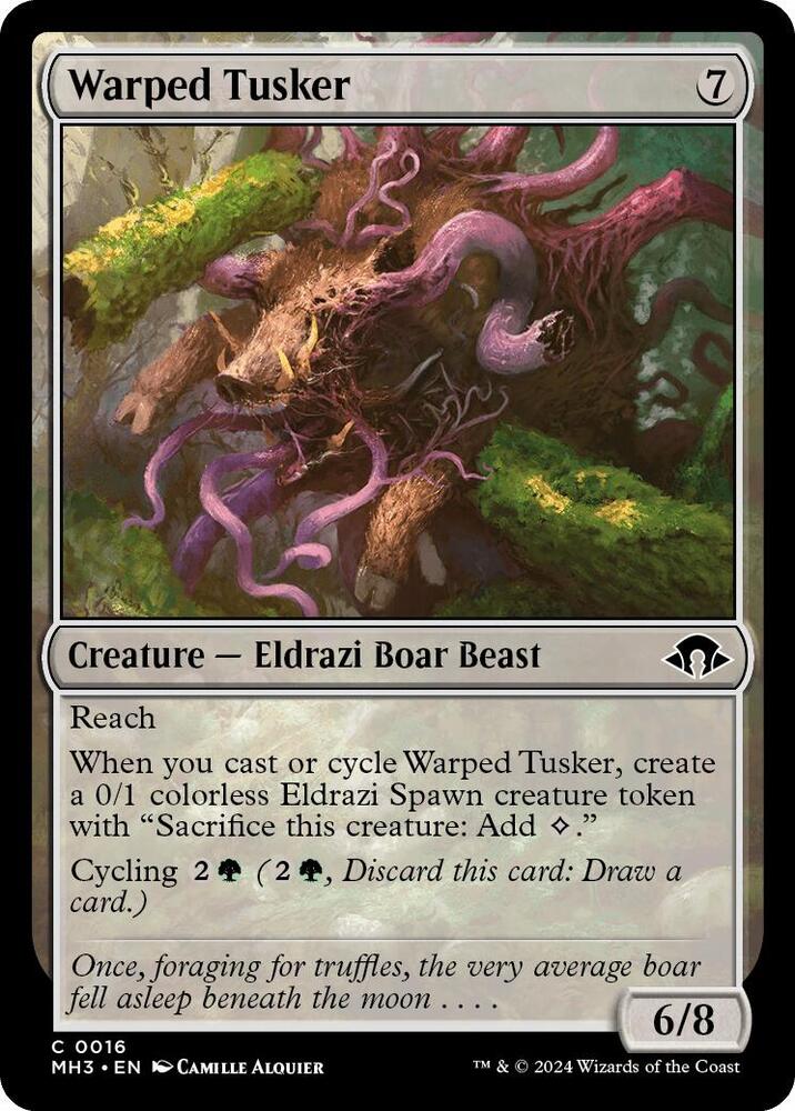 Warped Tusker 16 card from Modern Horizons 3