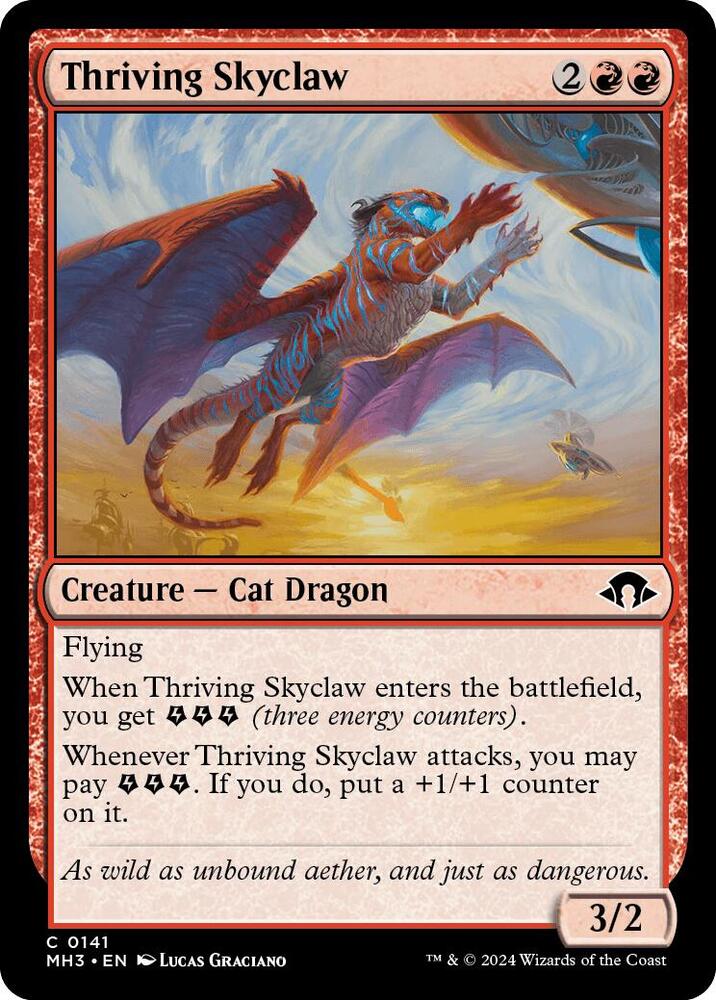 Thriving Skyclaw 141 card from Modern Horizons 3