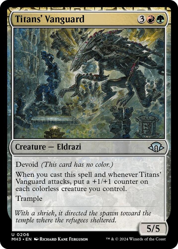 Titans' Vanguard 206 card from Modern Horizons 3