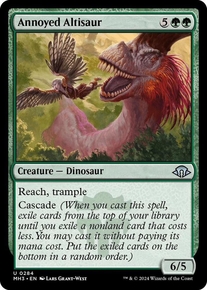 Annoyed Altisaur 284 card from Modern Horizons 3