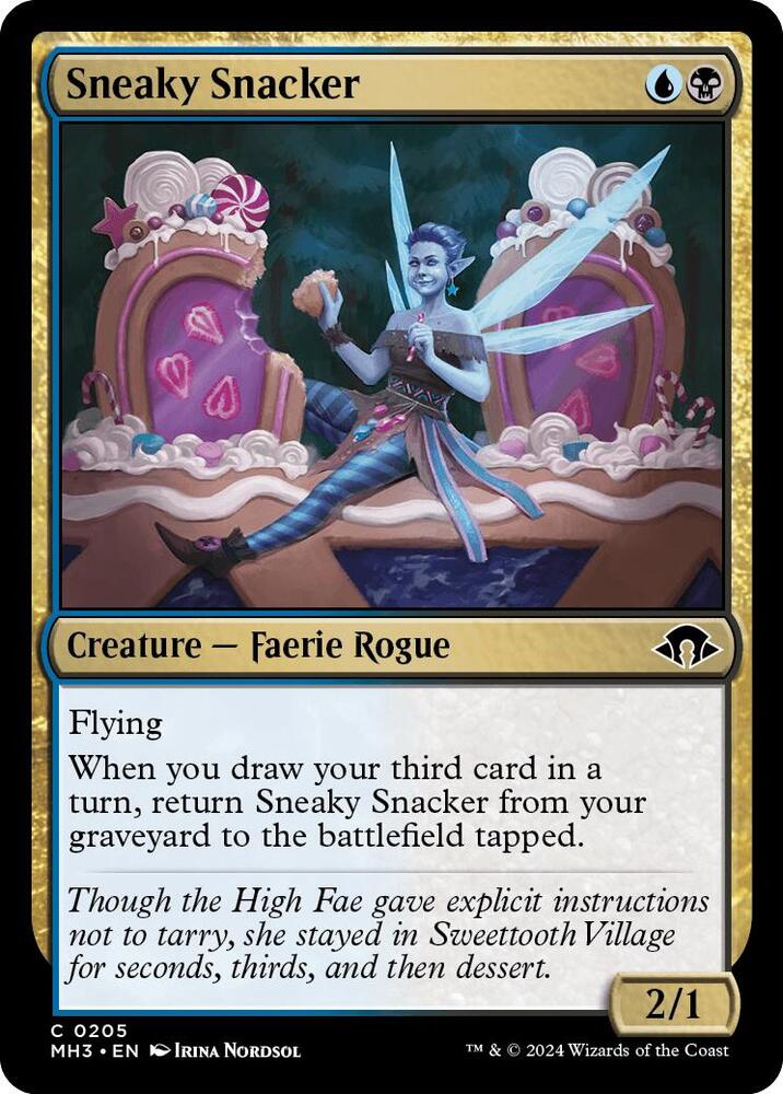 Sneaky Snacker 205 card from Modern Horizons 3
