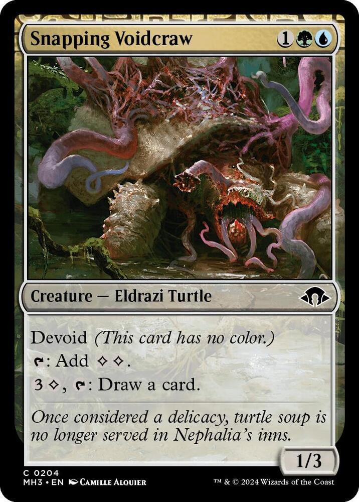 Snapping Voidcraw 204 card from Modern Horizons 3
