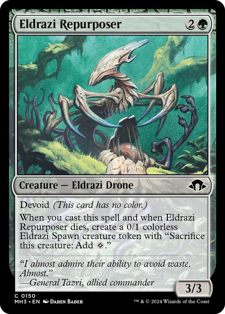 Eldrazi Repurposer 150 card from Modern Horizons 3