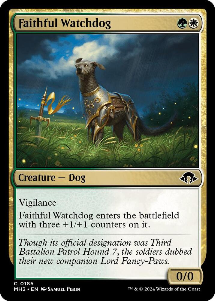 Faithful Watchdog 185 card from Modern Horizons 3