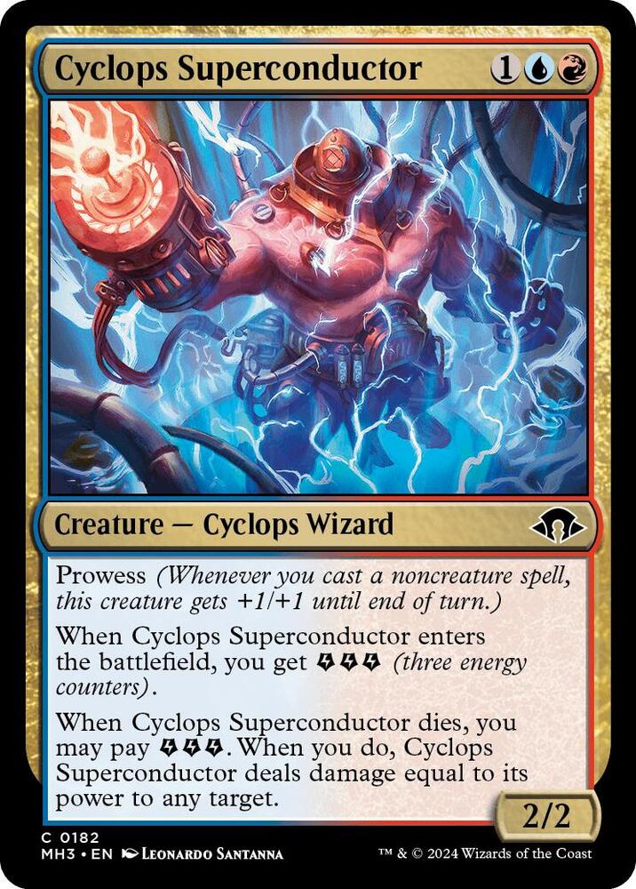 Cyclops Superconductor 182 card from Modern Horizons 3