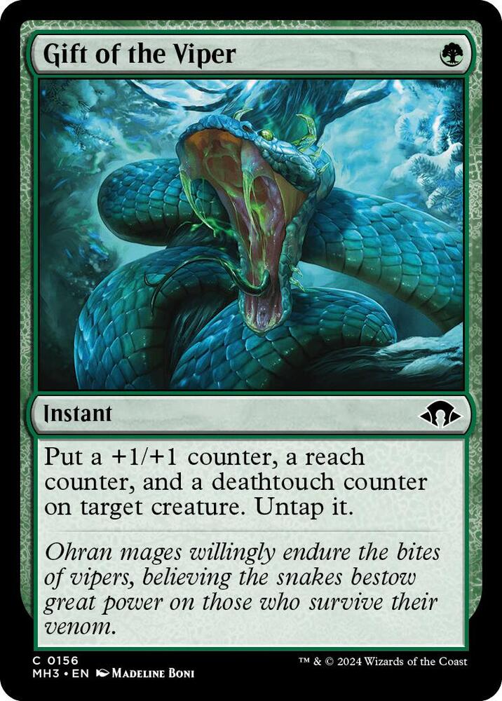 Gift of the Viper 156 card from Modern Horizons 3
