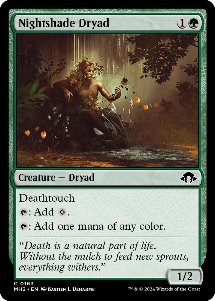 Nightshade Dryad 163 card from Modern Horizons 3