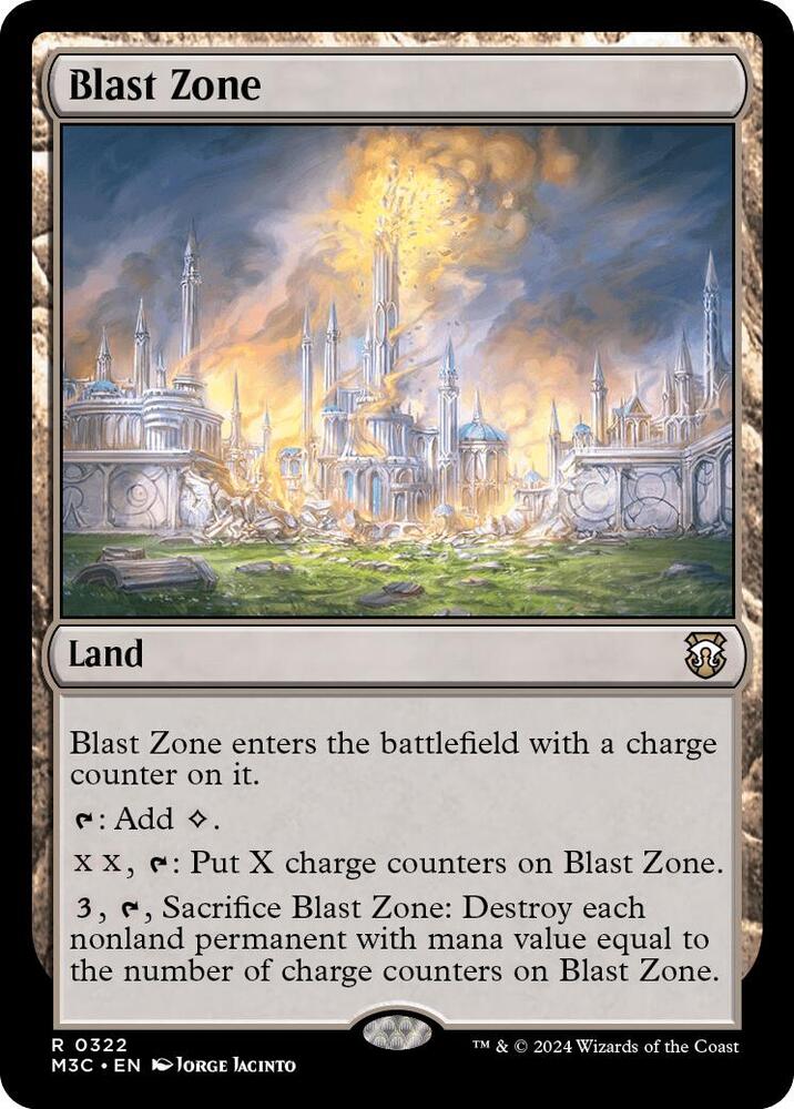 Blast Zone (Ripple Foil) 322 card from Commander: Modern Horizons 3