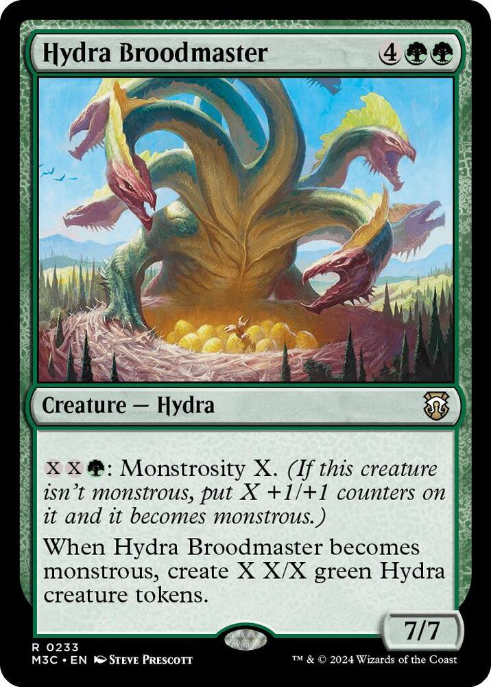 Hydra Broodmaster (Ripple Foil) 233 card from Commander: Modern Horizons 3