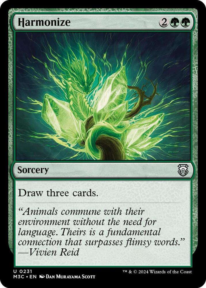 Harmonize (Ripple Foil) 231 card from Commander: Modern Horizons 3