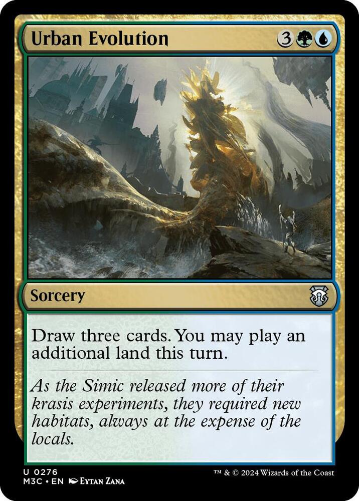 Urban Evolution (Ripple Foil) 276 card from Commander: Modern Horizons 3