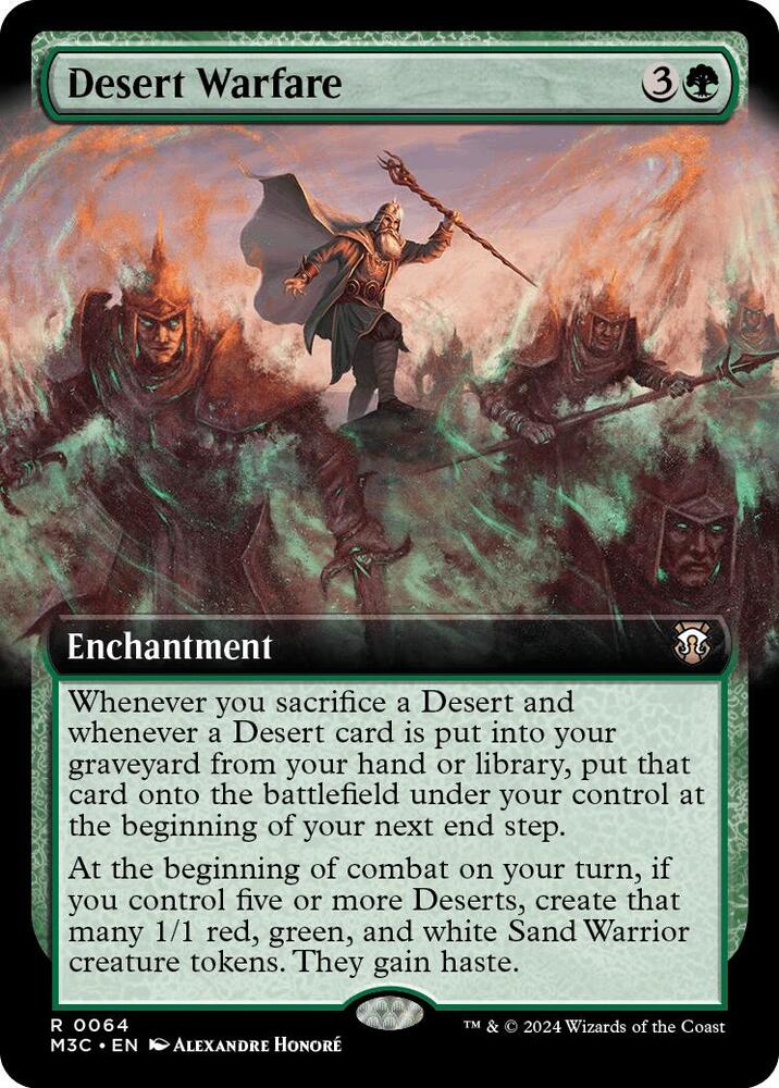 Desert Warfare (Extended Art) 64 card from Commander: Modern Horizons 3
