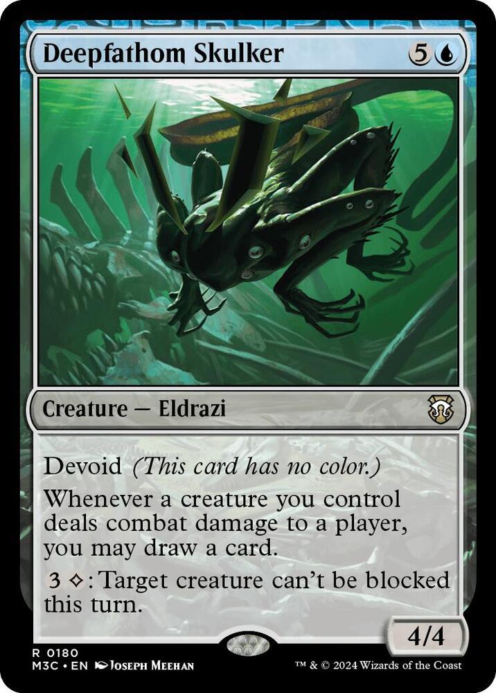 Deepfathom Skulker (Ripple Foil) 180 card from Commander: Modern Horizons 3