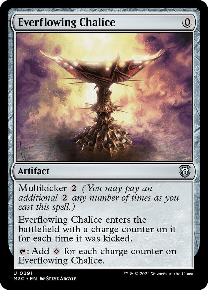 Everflowing Chalice (Ripple Foil) 291 card from Commander: Modern Horizons 3