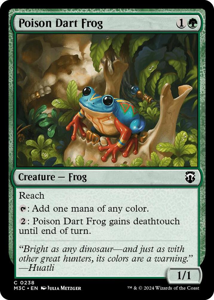 Poison Dart Frog (Ripple Foil) 238 card from Commander: Modern Horizons 3