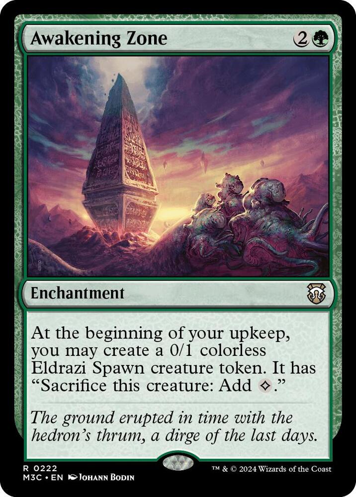 Awakening Zone (Ripple Foil) 222 card from Commander: Modern Horizons 3