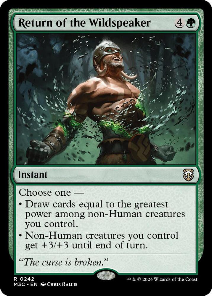 Return of the Wildspeaker (Ripple Foil) 242 card from Commander: Modern Horizons 3