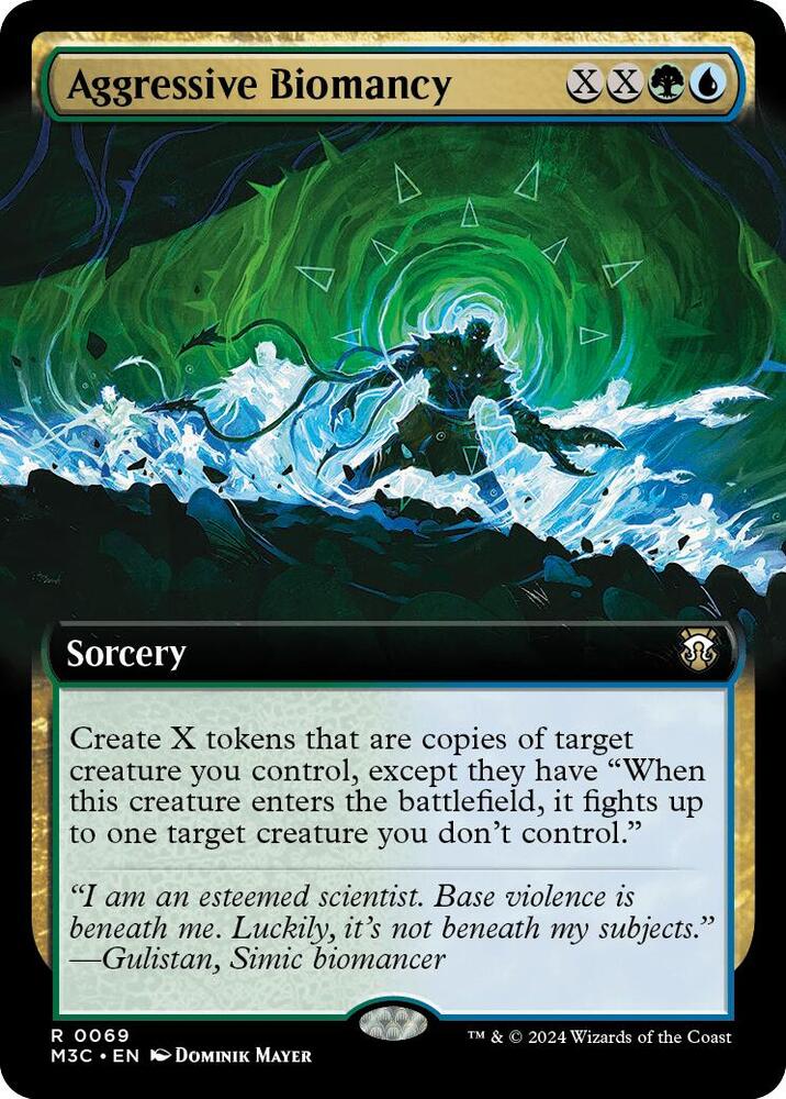 Aggressive Biomancy (Extended Art) 69 card from Commander: Modern Horizons 3