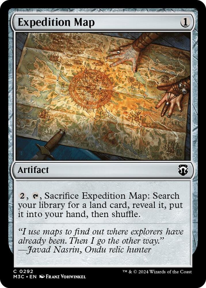 Expedition Map (Ripple Foil) 292 card from Commander: Modern Horizons 3