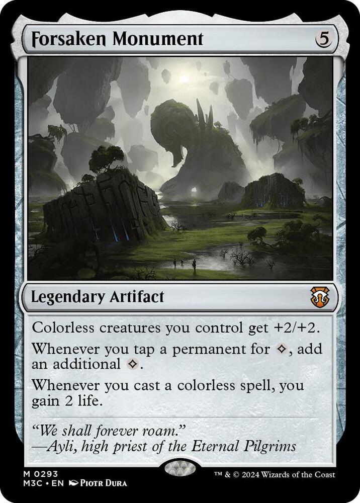 Forsaken Monument (Ripple Foil) 293 card from Commander: Modern Horizons 3