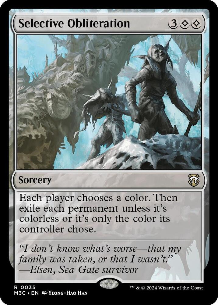 Selective Obliteration (Ripple Foil) 35 card from Commander: Modern Horizons 3