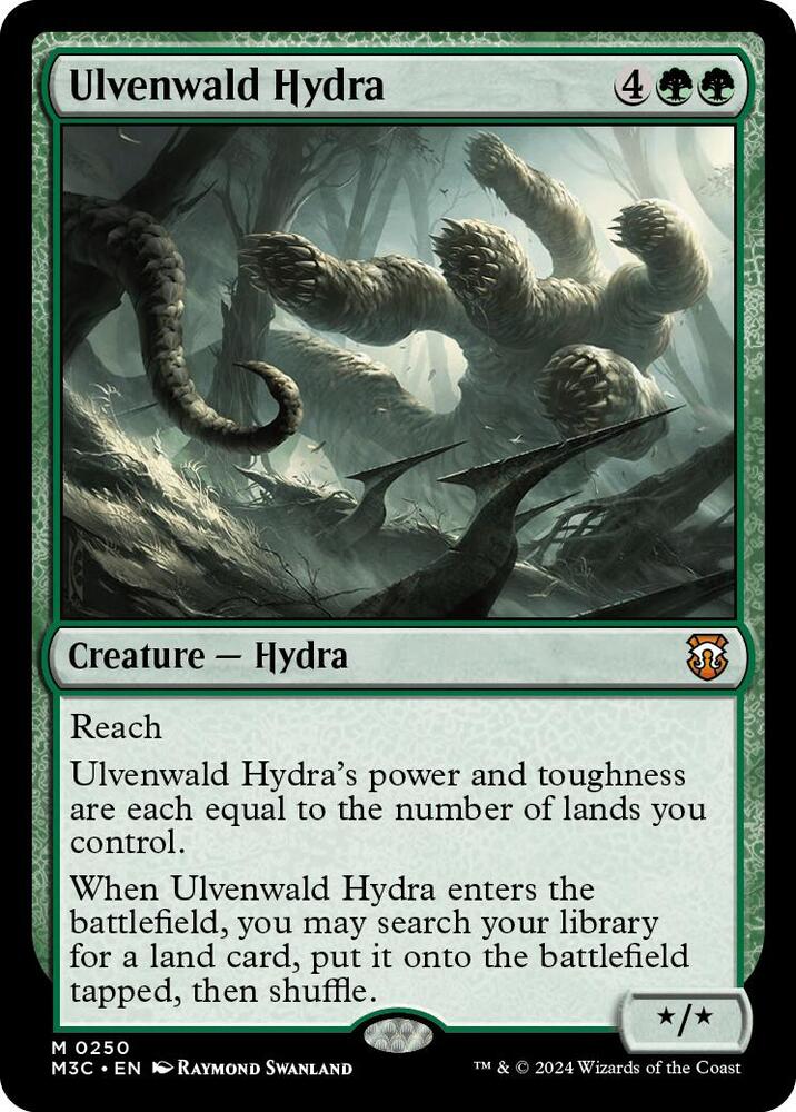 Ulvenwald Hydra (Ripple Foil) 250 card from Commander: Modern Horizons 3